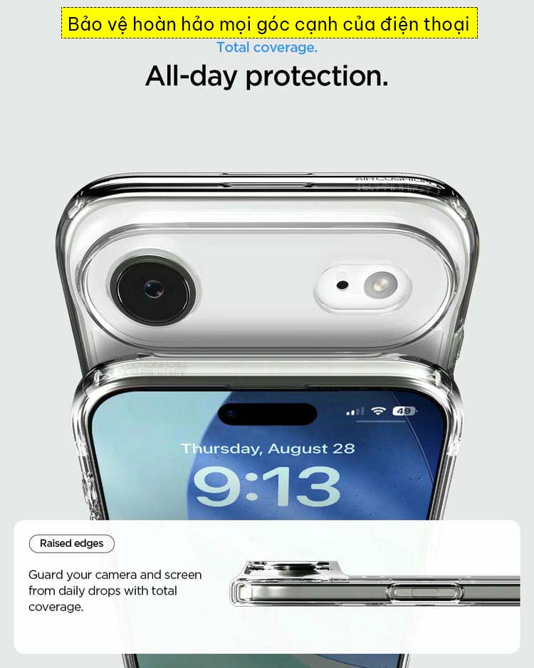 Ốp lưng iPhone 17 Air Spigen Ultra Hybrid 9